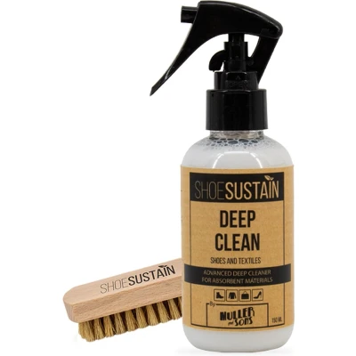 Afbeelding van Shoesustain Deep Clean set Universeel Schoonmaakmiddel + verdeel borstel 150ml