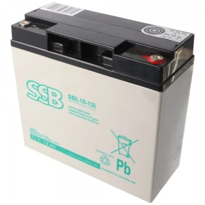 Afbeelding van SSB SBL18 12i 12V 18Ah loodaccu AGM loodgelaccu