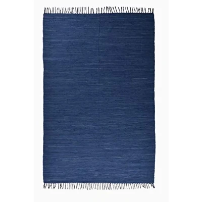 Afbeelding van THEKO Vloerkleed Happy Cotton Handgeweven vloerkleed, platweefsel, puur katoen, met de hand geweven, franje