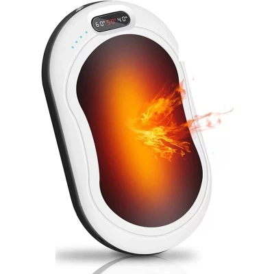 Afbeelding van BP® Elektrische Handwarmer Powerbank &amp; Zaklamp 10000mAh Handwarmers Herbruikbaar USB Handverwarmer