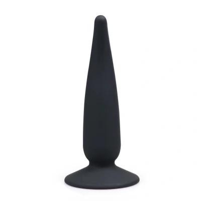 Afbeelding van Blackdoor Collection Sekspseeltjes Man Beginners Buttplug in Peper Vorm Flexibel 12 cm Zwart