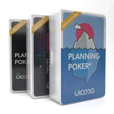 Afbeelding van Agile Planning Poker Card Set Verhoog de communicatie en motivatie in uw team voor 12 personen IDE + Planets Ulassa Versie