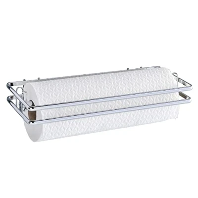 Afbeelding van WENKO Keukenrolhouder Style wandrolhouder, verchroomd metaal, 32 x 4 13 cm, glanzend zilver