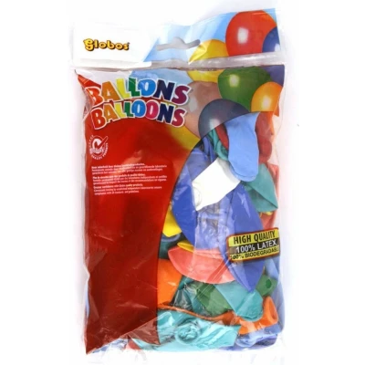 Afbeelding van Globos Ballon Multi Kleuren 50 Stuks