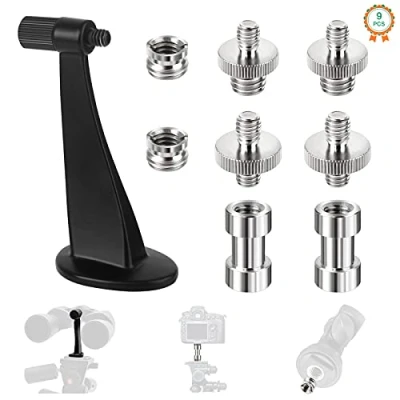 Afbeelding van 1/4 inch Statief montageadapter Binoculair Adapter voor Porro Verrekijker Statieven Schroef Camera Converter 3/8