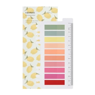 Afbeelding van Ordinate 200 stuks plakstrips, transparante zelfklevende notities, sticky notes, index tabs, beschrijfbare plakmarkers, pastel, stationaire benodigdheden, boekenaccessoires (B