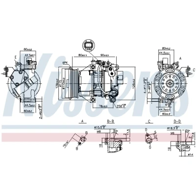 Afbeelding van Nissens Airco compressor 89554