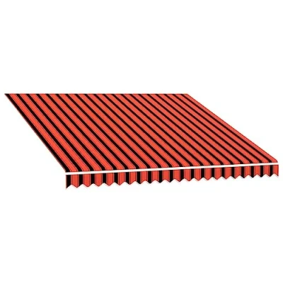Afbeelding van vidaXL Luifeldoek Zonneluifel Zonwering Dak Doek Luifel Zonweringdoek Dakdoek Zonneschermdoek Zonneluifeldoek Stof 300x250 cm Canvas Oranje en Bruin