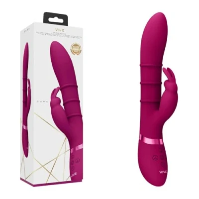 Afbeelding van VIVE by Shots Sora Up Down Stimulating Rings, Vibrating G Spot Rabbit Pink