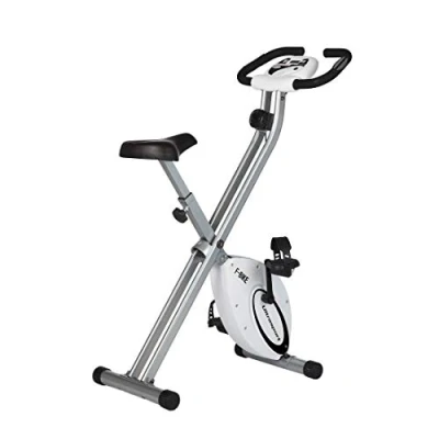 Afbeelding van Ultrasport F Bike, Rider Basics, Fietstrainer, Fitnessbike LCD Training Computer, Opvouwbare Hometrainer, Max. Gebruikersgewicht 110 kg, hartslagmeting, 8 weerstandsniveaus, trimwiel, Wit/Zilver