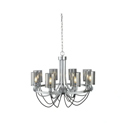 Afbeelding van Searchlight Catalina Luster Ø 70 X 124 Cm Chroom
