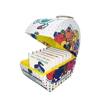 Afbeelding van Monsieur Madame Boîte collector blanche édition 2022: Coffret blanc en 7 volumes : Mme Câlin ; M. Rigolo Courage Tranquille Princesse Costaud Lumineuse