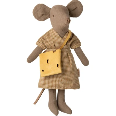 Afbeelding van Maileg knuffelmuis moeder lichtbruin 15 cm