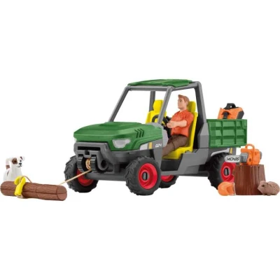 Afbeelding van schleich ® Bosbouwer met voertuig