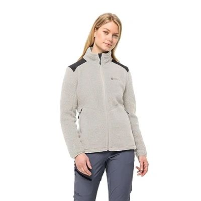 Afbeelding van Jack Wolfskin Kammweg PILE FZ W Fleecejas, Dames, Maat: Medium, Dove