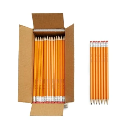 Afbeelding van Amazon Basics voorgeslepen houten #2 HB potloden, 150 stuks, grijs