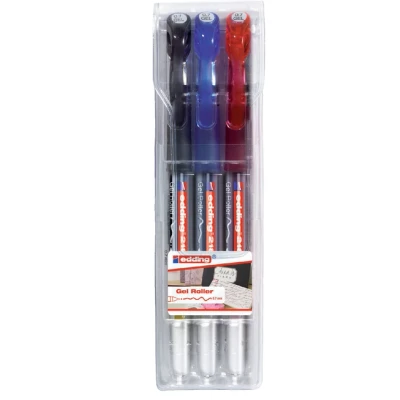 Afbeelding van Edding 2185 gelroller set van 3 assorti standaard