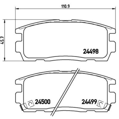 Afbeelding van Brembo Remblokset P 10 004