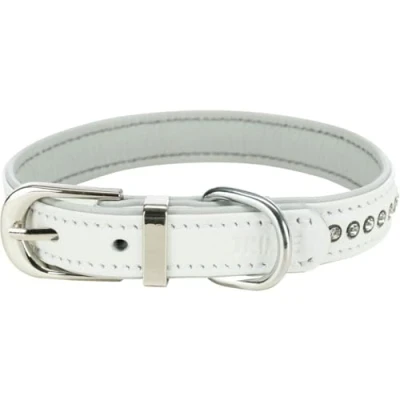 Afbeelding van Trixie Halsband Hond Active Comfort Met Strass Steentjes Leer Roze