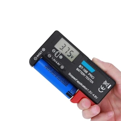 Afbeelding van DEWIN Digitale Batterijtester, BT‑168PRO LCD Batterijtester 1.2V‑4.8V Batterij Checker voor Kleine Batterijen Knoopcel