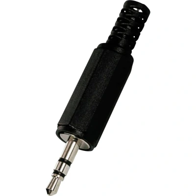 Afbeelding van MONACOR pg 203p 3,5 mm plug zwarte aderconnector connector draden (zwart)