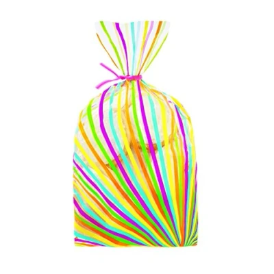 Afbeelding van Wilton Traktatiezakjes Kleurrijk 10x24cm, 20 stuks