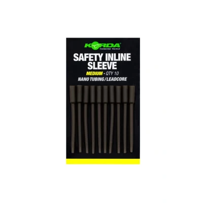 Afbeelding van Korda Safety Inline Sleeve Nano Tubing/Leadcore Medium (10 Stuks) Klein materiaal