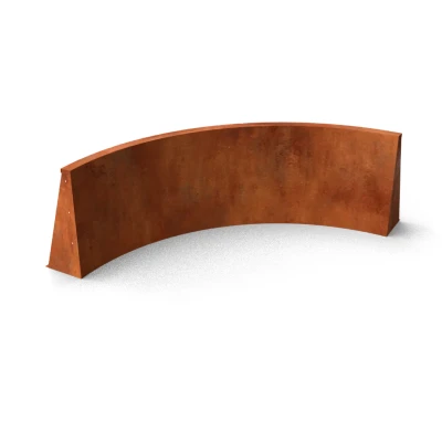 Afbeelding van Geroba Fronta Keerwanden cortenstaal binnenbocht L100 x B100 H20 cm