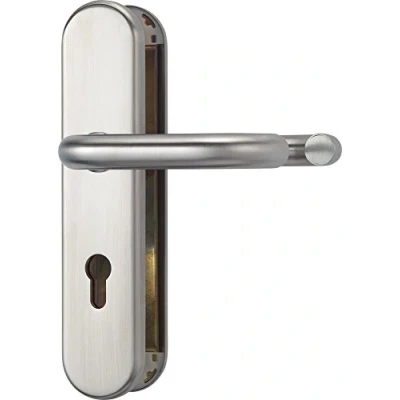 Afbeelding van ABUS Deurbeslag KLT512 F1 aluminium voor brandwerende deuren met dubbelzijdige drukknop 425561