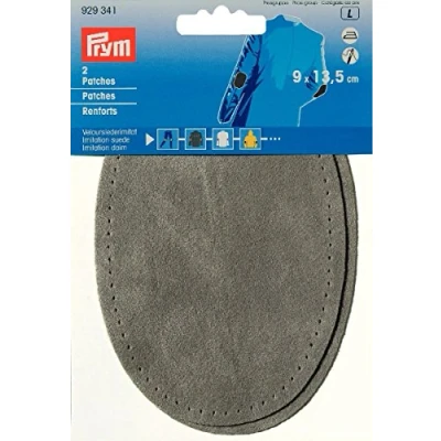 Afbeelding van Prym Rinforzi termoadesivi imitazione camoscio grigio chiaro
