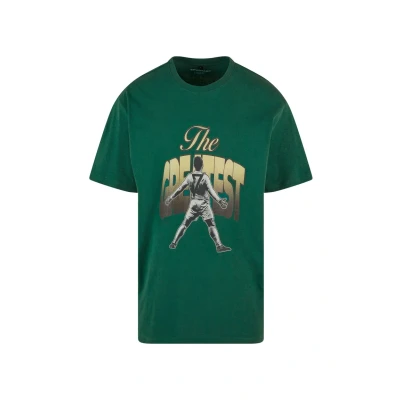 Afbeelding van Upscale by Mister Tee Greatest Heavy Tshirt print, Heren, Maat: 4XL, Green