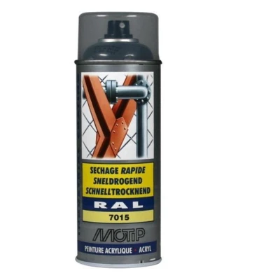 Afbeelding van motip industrial ral 7015 lei grijs 400 ml 07148