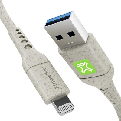 Afbeelding van XtremeMac Lightning naar USB A Kabel MFI Gecertificeerd 2 meter Wit (ECO)