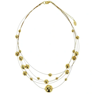 Afbeelding van Behave Goud kleurige ketting met parels