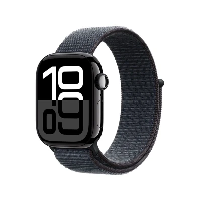 Afbeelding van Apple Watch Series 10 GPs 42mm Case Ink Sport Loop Smartwatch Jet Black