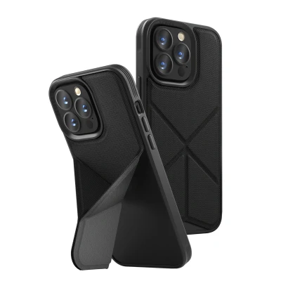 Afbeelding van Apple iPhone 13 Pro MagSafe Hoesje TPU Uniq Backcover Donkergrijs Telefoonhoesje