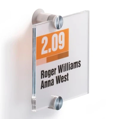 Afbeelding van Durable Crystal sign 105x105mm incl. 2 folies