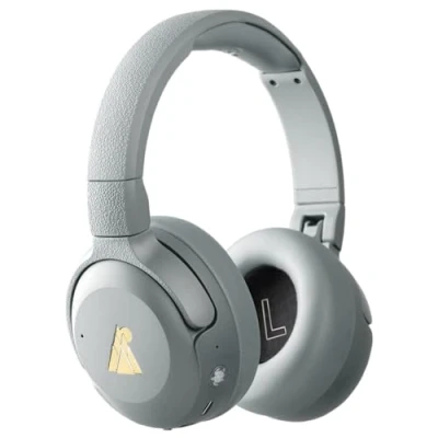 Afbeelding van POGS The Turtle Draadloze over ear koptelefoon noise cancelling ANC Microfoon Bluetooth Volumebegrenzing Grijs