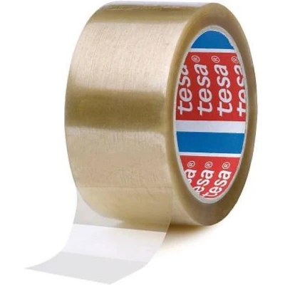 Afbeelding van TESA Zelfklevende polypropyleen verpakkingstape 4089 transparant 66mx48mm