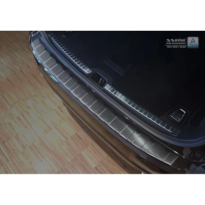 Afbeelding van Avisa Zwart RVS Achterbumperprotector passend voor Volvo V90 9/2016 &#039;Ribs&#039;