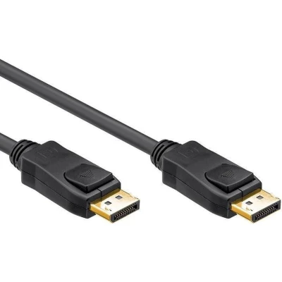 Afbeelding van DisplayPort Kabel 1.2 4K @60Hz Male to 21.6 Gbps Verguld Zwart 1.5 meter Allteq