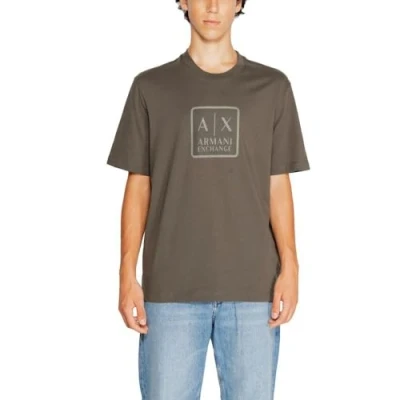 Afbeelding van Armani Exchange Tshirt print, Heren, Maat: Medium, Peat