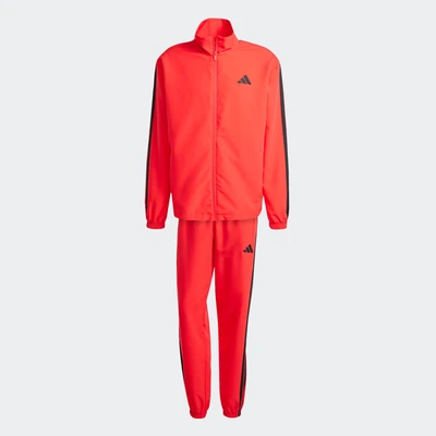 Afbeelding van adidas Sportswear Basic 3 Stripes SET Trainingspak, Heren, Maat: XS, Pure ruby