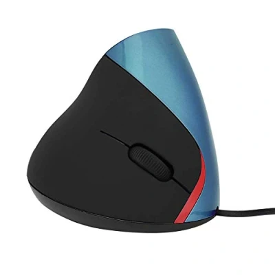 Afbeelding van VBESTLIFE 3200 dpi USB verticale kabelgebonden muis, ergonomische palmsteun gaming geschikt voor games, thuis, kantoor, netbar, enz. (blauw)