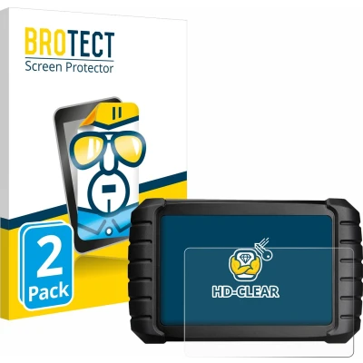Afbeelding van BROTECT Screenprotector voor iCarsoft CR Max BT (2024) Folie Beschermfolie transparant (2 Stuks)