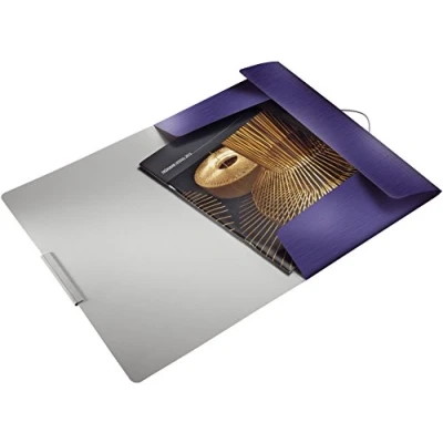 Afbeelding van LEITZ 39770069 STYLE PP rubberen map met 3 kleppen DIN A4 titaniumblauw