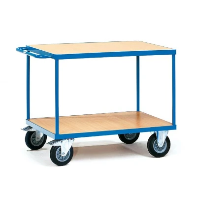 Afbeelding van fetra 2402 Tafelwagen Staal Poedercoating Laadvermogen (max.): 500 kg Stralend blauw (RAL 5007)