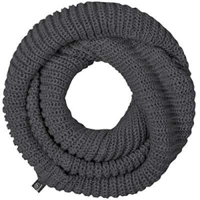 Afbeelding van Brandit Heren Sjaal Loop Knitted Anthracite Melange