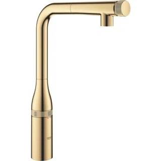 Afbeelding van Grohe essence smartcontrol keukenmengkraan l uitloop met uittrekbare mousseur cool sunrise 31615gl0