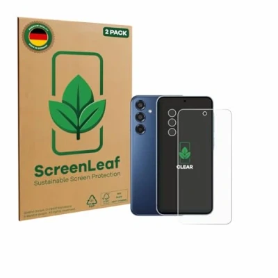 Afbeelding van ScreenLeaf Screenprotector voor Samsung Galaxy M35 (Voor+Camera) Duurzame schermbescherming Folie Beschermfolie transparant (2 Stuks)